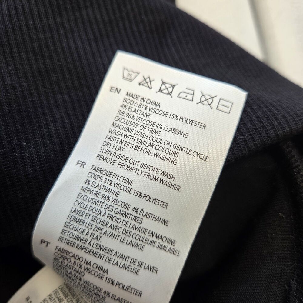 Varley Ritchie Short Sleeve Sweat Black Size Extra Small DoubleSoft Half Zip - Picture 5 of 7